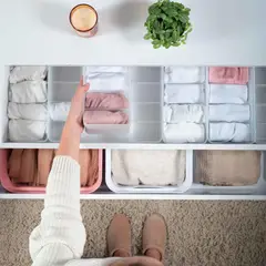 OU - Organizador De Cajón Closet Logic Pequeño Transparente