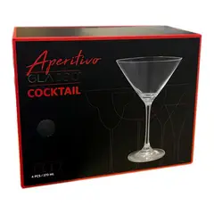 GLASSO - SET 4 COPAS MARTINI