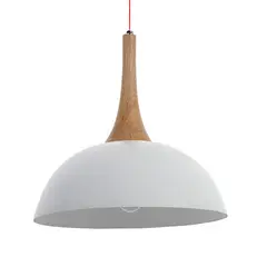 TEMPORA - Lámpara colgante nórdica madera blanca