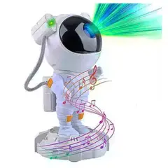 INVENCIBLE - LAMPARA ASTRONAUTA PARLANTE BLUETOOTH PROYECTOR VIDEO MX27