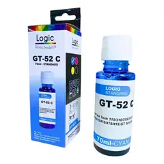LOGIC - Tinta Alternativa Para HP GT52 90 ml Color Cian