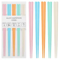 GENERICO - Palillos Sushi Ecológicos Pack 5 Pares (10 Palillos) Palitos Chinos Coreano