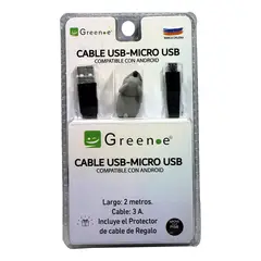 GREEN E - Cable USB a Micro USB 2MTS