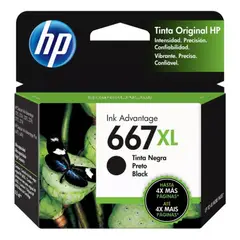 HP - Cartucho de Tinta 667XL Negro Original