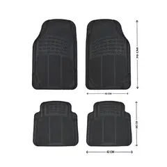 GENERICO - Set 4 Piezas Pisos De Goma Para Vehículos Universal Auto
