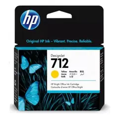 HP - Cartucho de Tinta 712 Yellow Original