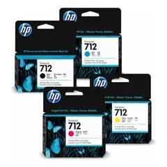 HP - Cartuchos de Tinta 712 Original Pack