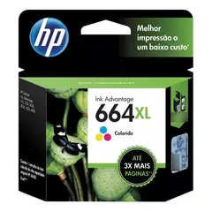 HP - Cartucho de Tinta 664XL Tricolor Original