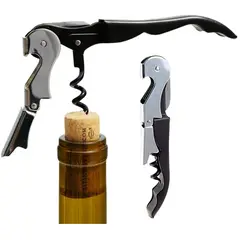 GENERICO - Descorchador Sacacorchos 2 Tiempos Sommelier Destapador Vino