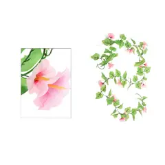 NO LOGO - Rosas Artificiales Guirnaldas Colgante 230cm