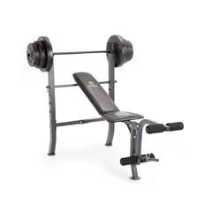 SDFIT - Press banca + 100 LB Barra recta Set Curl Leg Marcy 2082W