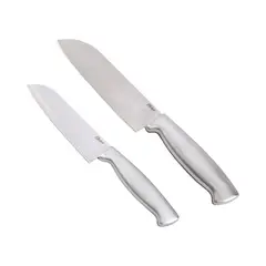 OSTER - Set Cuchillos Santoku acero inox 2 piezas Edgefield