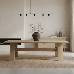 MILK - Mesa Comedor Asia Natural
