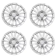 GENERICO - X4 Tapa Rueda Aro 13 Auto Tuning Deportivo