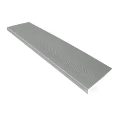 QRUBBER - Grada Pvc Estriada Gris 300cm x 30cm