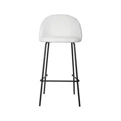 NECTAR - Silla de Bar Baker Velvet Blanca