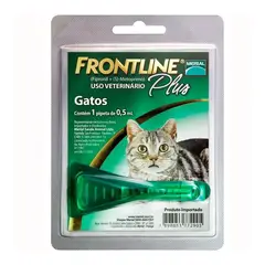 FRONT LINE - Frontline Plus Pipeta Antiparasitario Antipulgas Gato