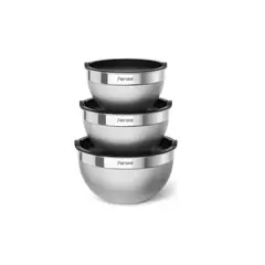 FENSA - SET DE BOWLS DE ACERO CON TAPA