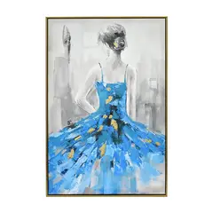 MSA MUEBLES SANTA ANA - Cuadro Bailarina de Celeste 60×90
