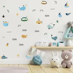CREA TALLER - Submarinos vinilo stickers deco muro dormitorio infantil