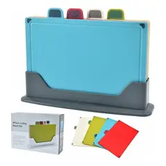 U BUY - Set 4 Tablas De Cortar Cocina Premium Variedades Colores