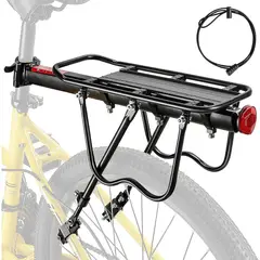 GENERICO - Parrilla Bicicleta Con O Sin Freno De Disco Porta Alforjas