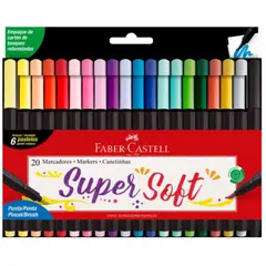 FABER-CASTELL - Marcadores Supersoft x20 Colores