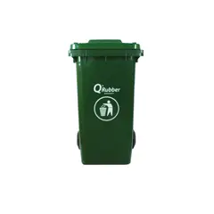 QRUBBER - Basurero Contenedor Basura 240 lts. verde
