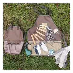 GENERICO - Delantal Pechera Jardinería Taller Tela Oxford Impermeable