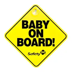 SAFETY 1ST - Baby On Board Letrero Amarillo Bebé A Bordo
