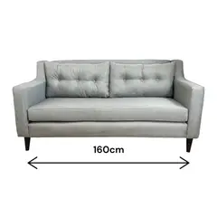 FLOBAL - Sofa 3 Cuerpos Paris - Perla Repelente a Liquidos