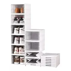 MUNDO MAGIA - Zapatera Plegable Organizador 6 Niveles Una Pieza Firme