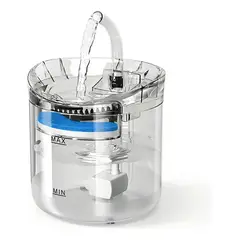 IRM - Bebedero fuente agua automatico mascotas dispensador transparente para gatos perros FIGOIMPORT