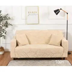 ANGELES DEL HOGAR - Funda Para Sillón Sofá 3 Cuerpo con Diseño De Hoja