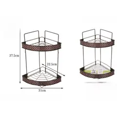 GENERICO - Organizador Estante De Baño Esquinero Repisa Inoxidable