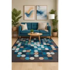 CLEMS CORTINAS - Alfombra Diseño Berlin Para Living 200x220 Clems