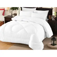 GENERICO - COBERTOR PLUSH CON CHIPORRO UNICOLOR BLANCO 2 PLAZAS GS
