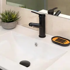 STRETTO - Monomando Llave Lavamanos Caño Extraible Brescia