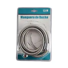 GENERICO - Manguera Ducha Flexible Extensible Cromada 150 cm Brillante