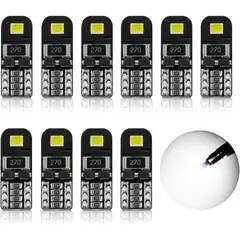 KUANGYE - Kit 10 Luces Led T10 Cola De Pescado Miniatura