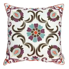ELIZABETH PEPER - Cojin Decorativo Diseño Jaipur Morado 45x45 Relleno