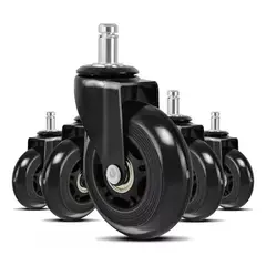 LISM - Ruedas Para Silla Escritorio Tipo Roller Set X5 Universales