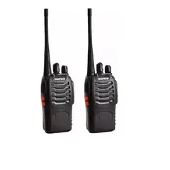 ANGELES DEL HOGAR - 2 Radio Transmisor Bf-888s Walkie Talkie Color Negro