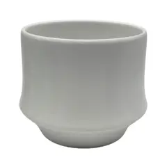 GENERICO - Macetero Maceta De Ceramica Elegante Blanco Liso Brillante S
