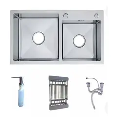 MODERN SPACE - Lavaplatos 80x45 Cm Deluxe + Rejilla Y Dispensador