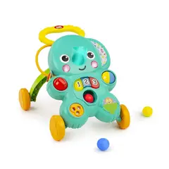 BRIGHT STARTS - Caminador Elefante 2 en 1 Stroll 'n Roll