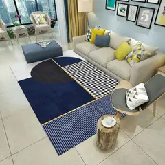 GENERICO - ALFOMBRA PARA LIVING ANTIDESLIZANTE CON DISEÑOS TRIDIMENCIONALES