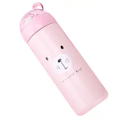 HOMESTAR - Botella Térmica de Oso Polar Rosa