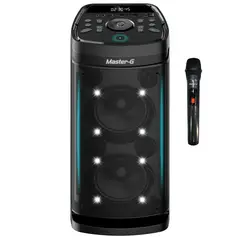 MASTER G - Parlante Bluetooth 8" x2 Modo Karaoke Electrovibes
