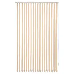BERTEX - Cortina Vertical Rústica 125cm ancho x 230cm alto Persiana Beige